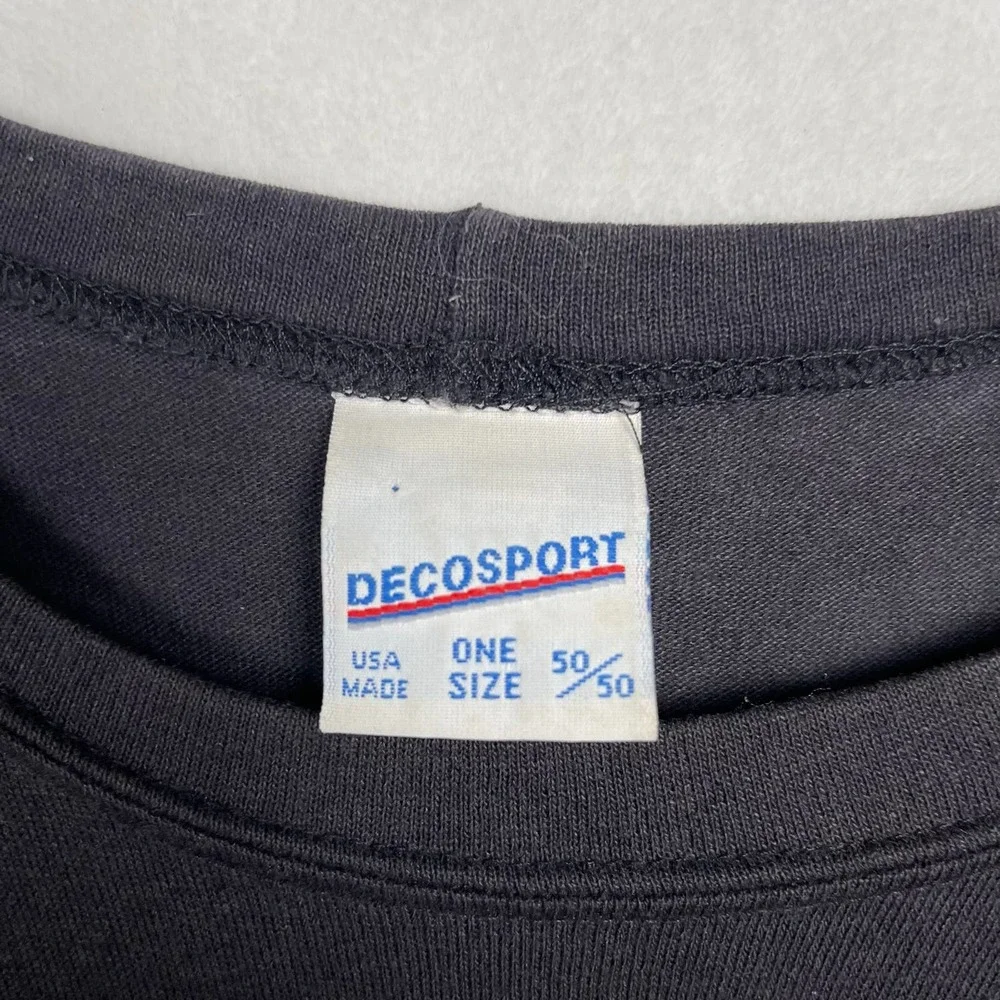 Vintage T-Shirt Embroidered Scarecrow Halloween Vibes Decosport (Fits‎ as Large) - Picture 4 of 10
